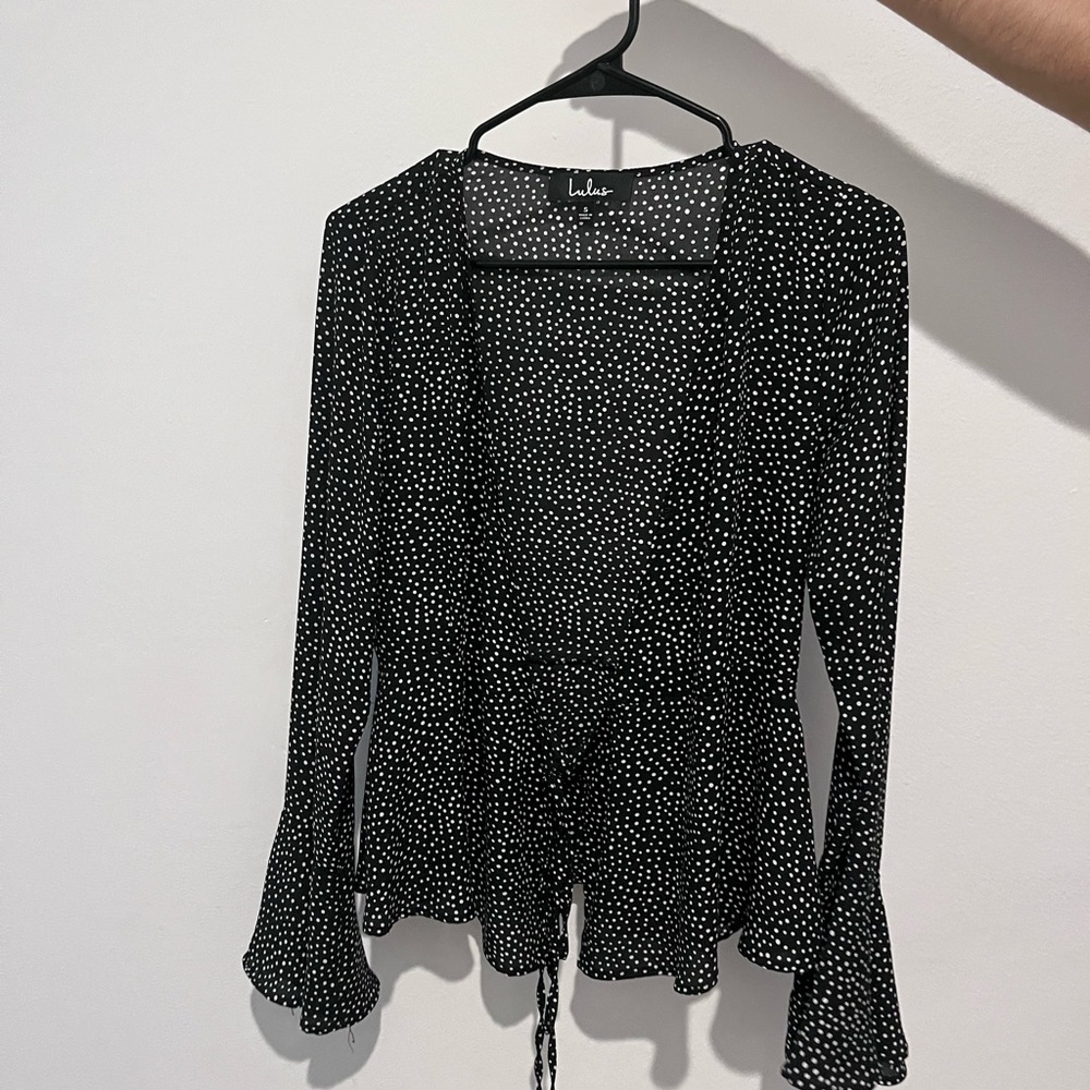 Lulus size small polka dot top gently used